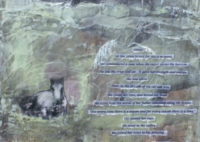 Horse collage with Scripture